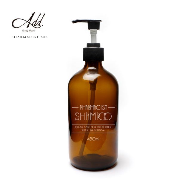楽天市場】PHARMACIST 60'S シャンプーボトル ディスペンサー ブラウン