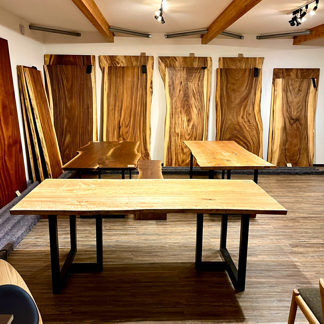 楽天市場】ウォールナット 4人用 6人用 無垢 ダイニングテーブル