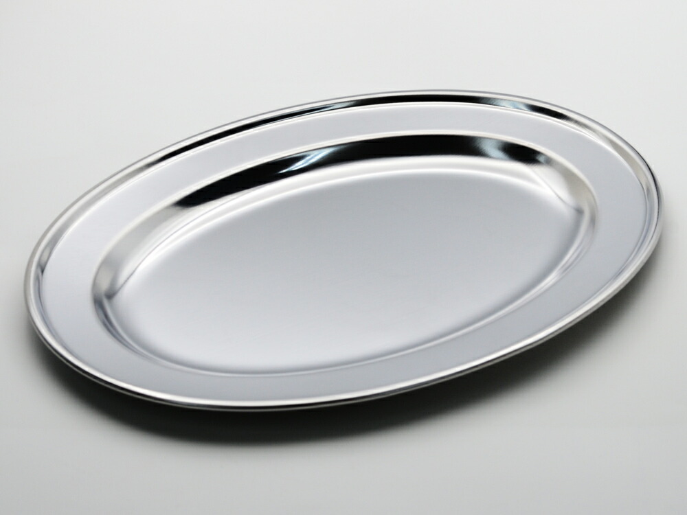 楽天市場】ステンレス皿 巻渕小判皿 10吋 25cm 10枚セット 食洗機対応