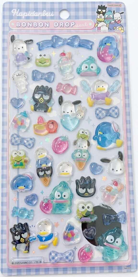 楽天市場】ボンボンドロップシール はぴだんぶい S8812136 サンスター