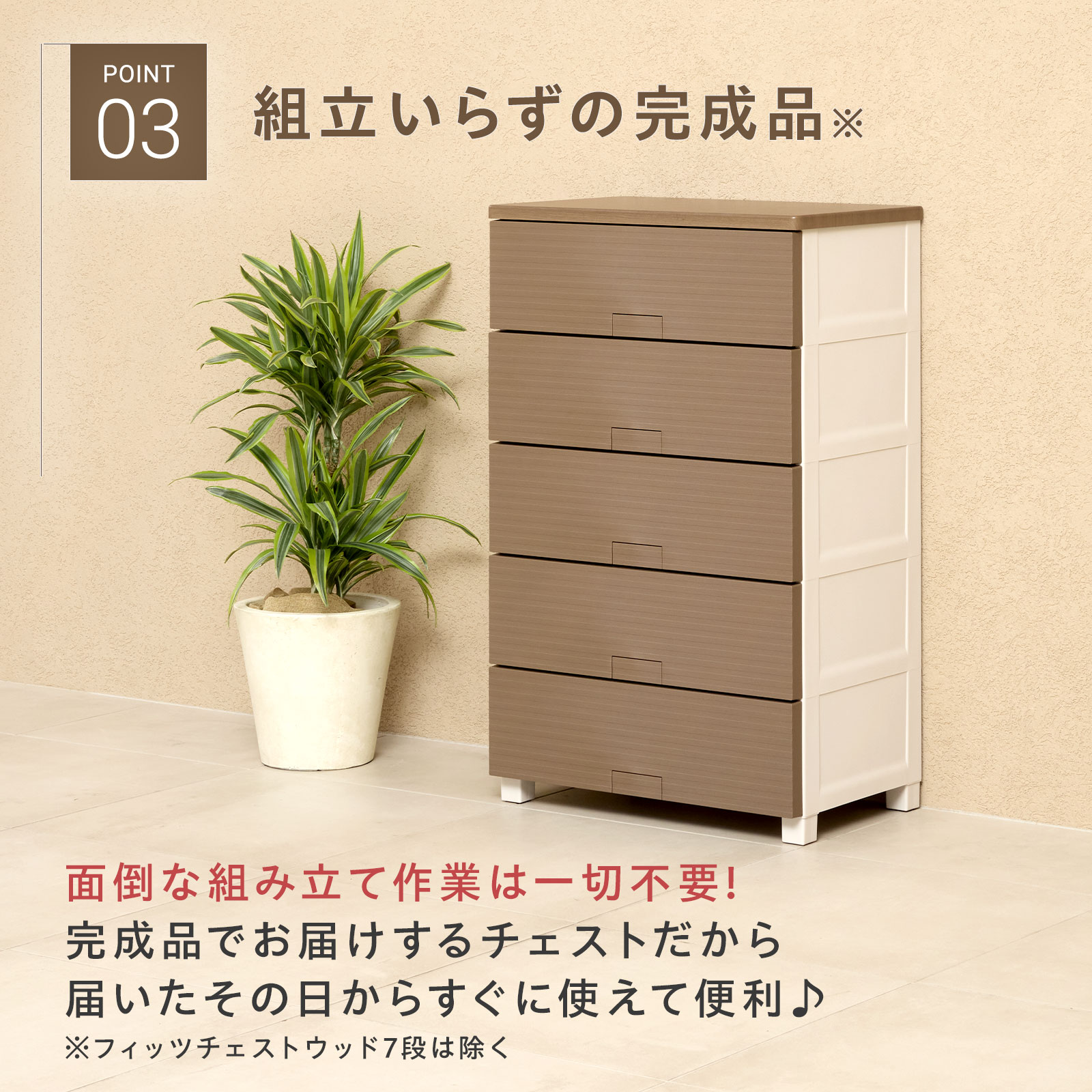 楽天市場】チェスト 衣装ケース 収納ケース 衣類収納 フィッツチェスト