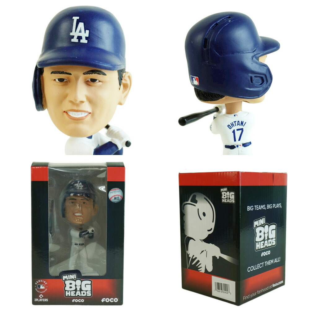 楽天市場】大谷翔平 ボブルヘッド 4.5インチFOCO MLB MINI BIG HEADS
