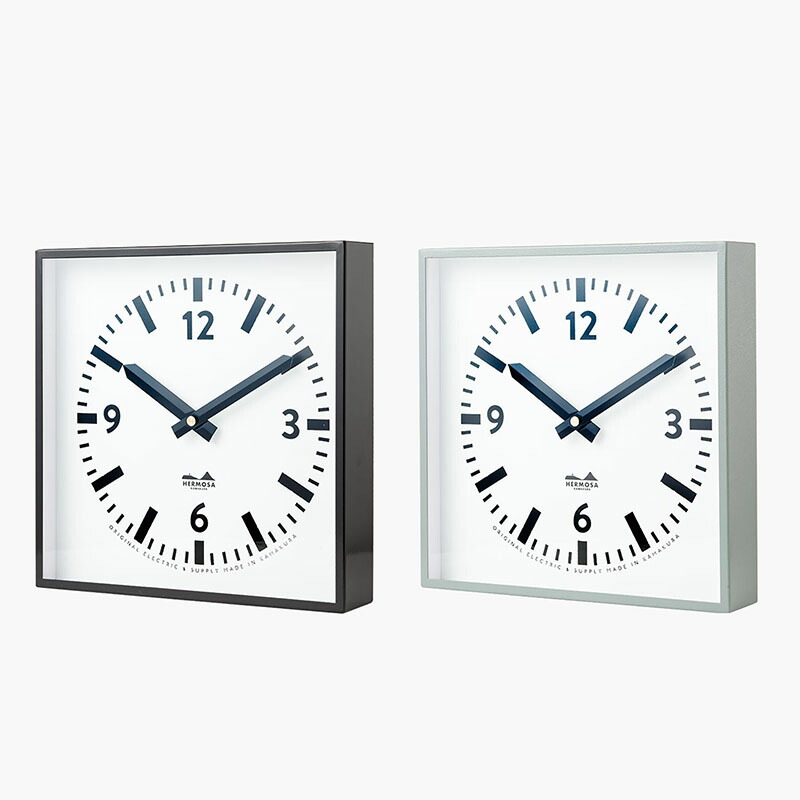 楽天市場】HERMOSA ハモサ HK SQUARE CLOCK スクエアクロック HK-002