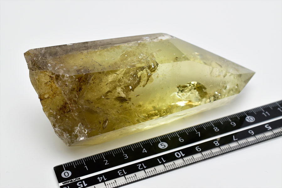 楽天市場】シトリン ポイント レインボー ファントム 六角柱ブラジル産