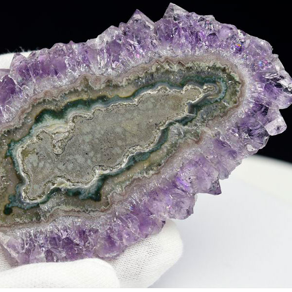 楽天市場】フラワーアメジスト スライス スタラクタイト 原石