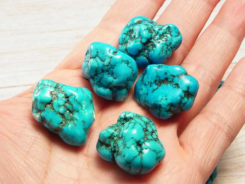 楽天市場】ハウライトターコイズ マグネサイトターコイズ タンブル