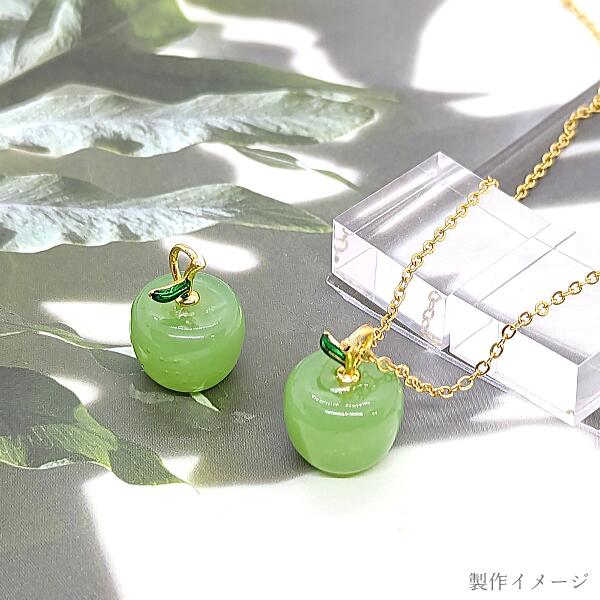 楽天市場】チャーム ランプワークガラス リンゴ ペンダントトップ 19mm