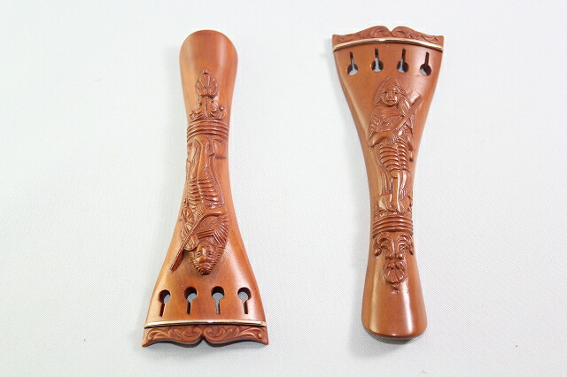 楽天市場】彫刻装飾#4 柘植テールピース、ゴールド・フレット