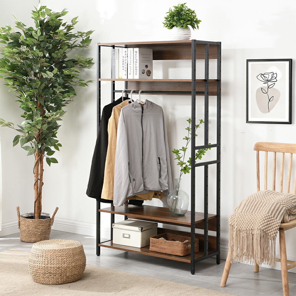 楽天市場】オープンシェルフ ラック 5段 幅34×奥行84×高さ156cm