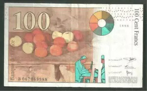 楽天市場】フランス 100 セント フラン 1998 P# 158A セザンヌ 世界