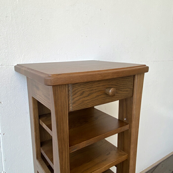 楽天市場】ラック スリッパラック 電話台 FAX台 小物入れ 木製 天然木