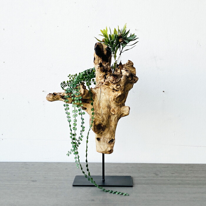 楽天市場】チーク無垢材 インテリア 一輪挿し 花瓶 おしゃれ オブジェ