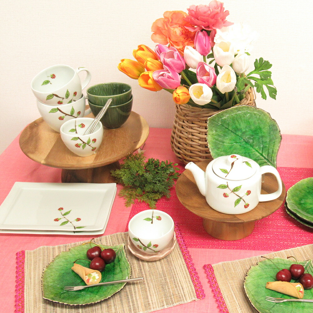 楽天市場】野苺 長角皿22×15.5cm【ケーキ皿・魚皿に 和食器 陶器 和風