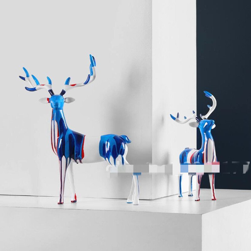 楽天市場】北欧 親子鹿 置物 置き物 レトロ インテリア 豪華 鹿 動物