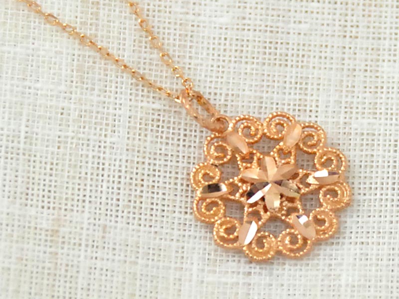 楽天市場】ピンクゴールド チャーム ペンダント トップ ヘッド 18金