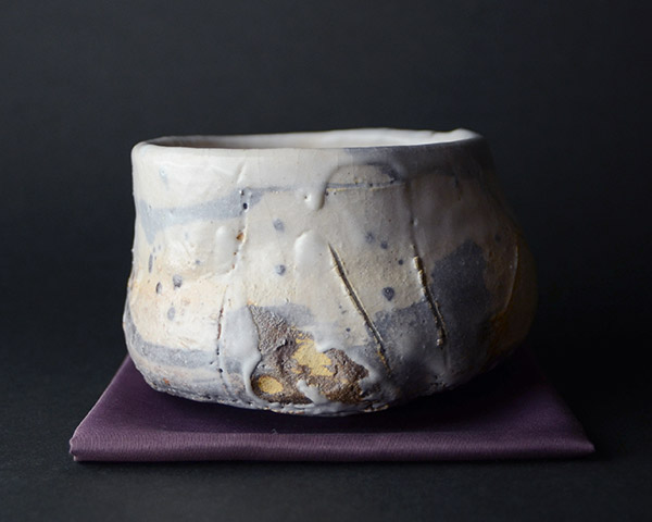 鯉江良二 織部 角皿 鯉江良二 オリベ英詩文鉢 | 銀座 黒田陶苑