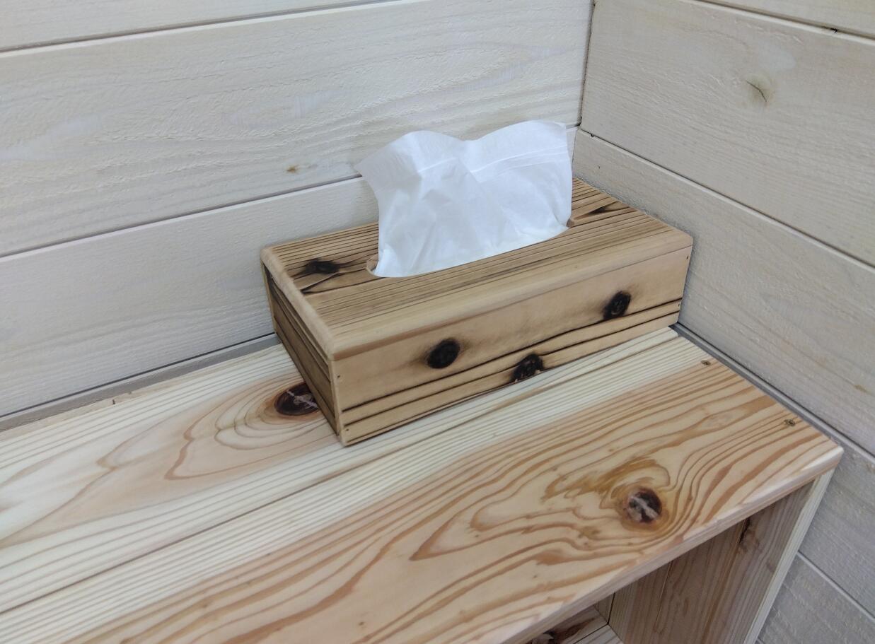 楽天市場】焼杉 ティッシュケース スリムタイプ 3個セット 国産杉 【外