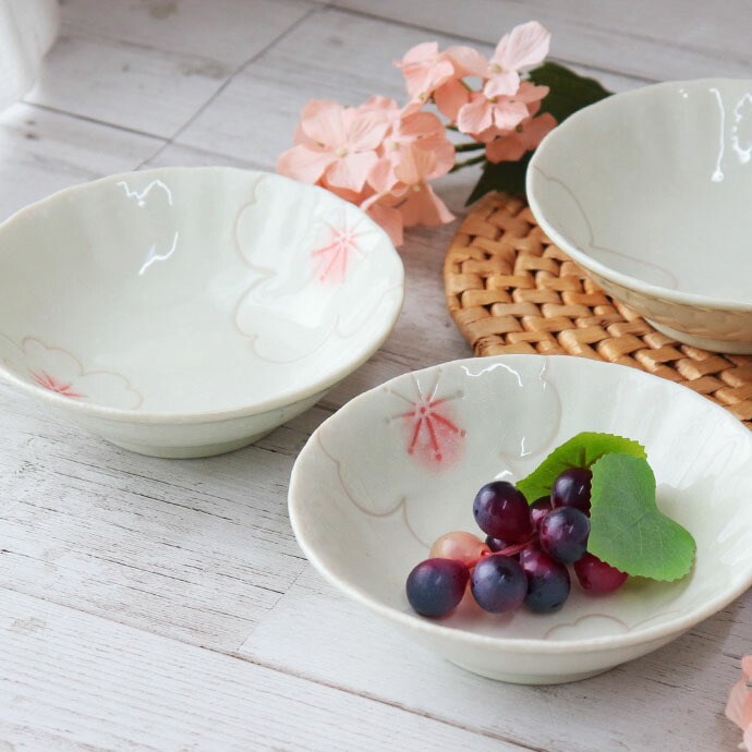 楽天市場】美濃焼 さくら取鉢 4個組| 取鉢 中鉢 盛鉢 多用鉢 皿 ボウル