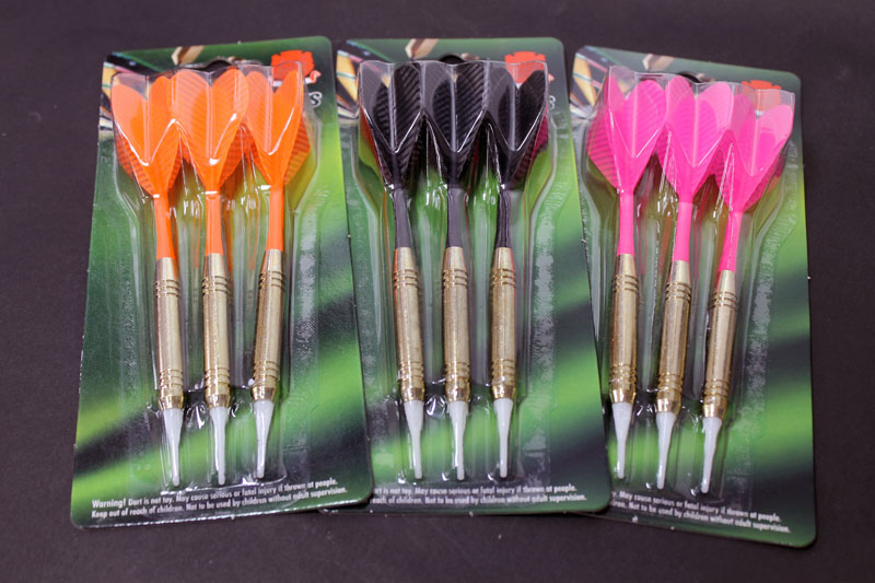 楽天市場】ダーツ9本セット迷ったらこれ[ブラック][オレンジ][ピンク