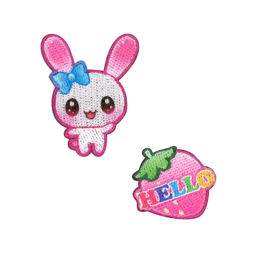 商品ページ｜ワッペン ふぁんしーあにまるず うさぎ＆いちご 入園入学