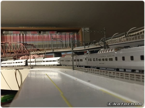 KATO 106-055「California Zephyr 11両セット」他入線: Nゲージの