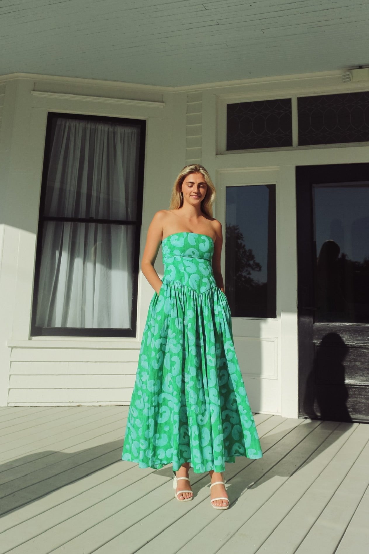 De Loreta x TrenLend Golondrina Dress in Andina Verde
