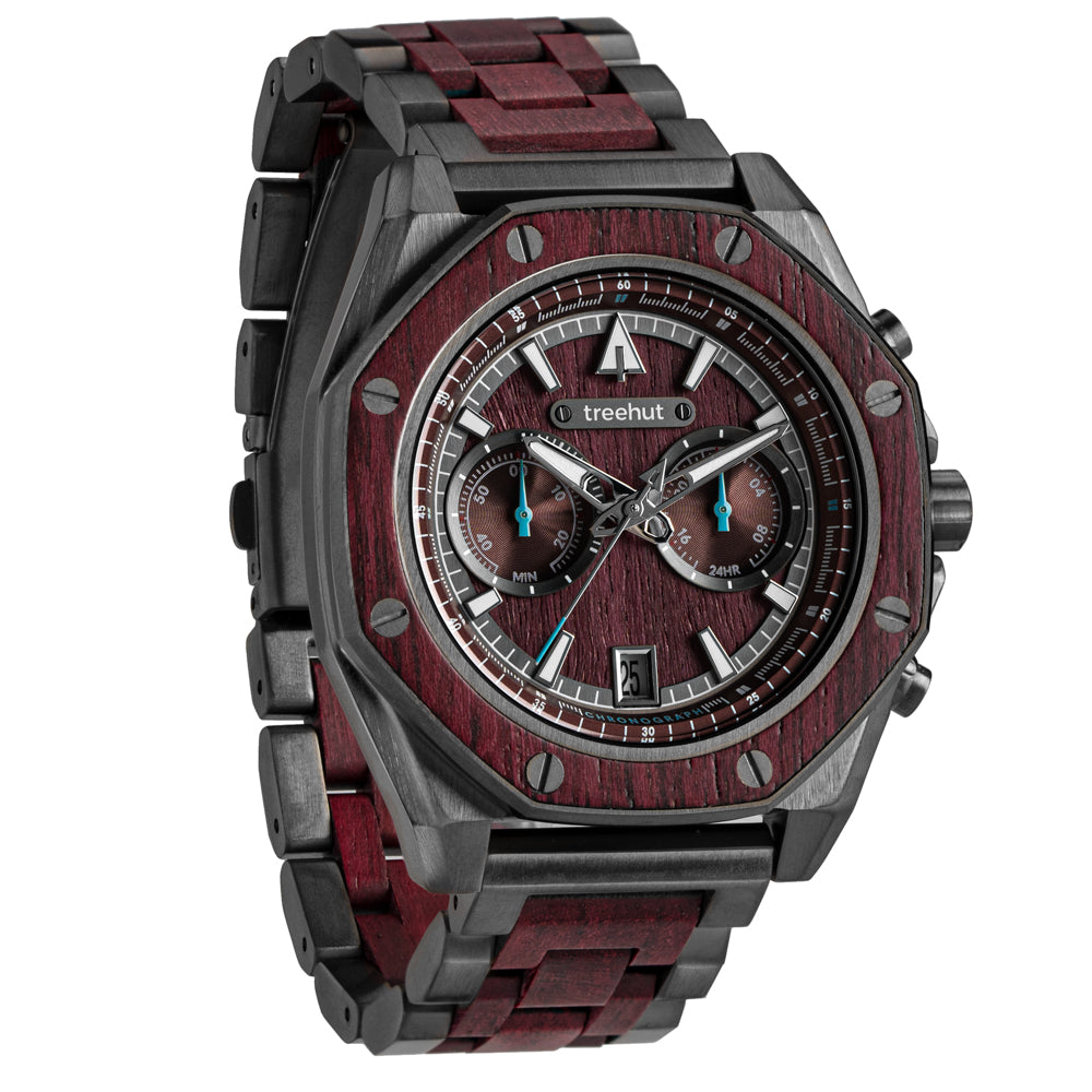 Purple Watch for Men | Hybrid Chronograph Design | Treehut