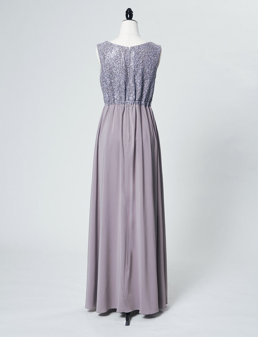 結婚式 母親ドレス・マザーズドレス MD0227-SGY グレー ジャケット付き