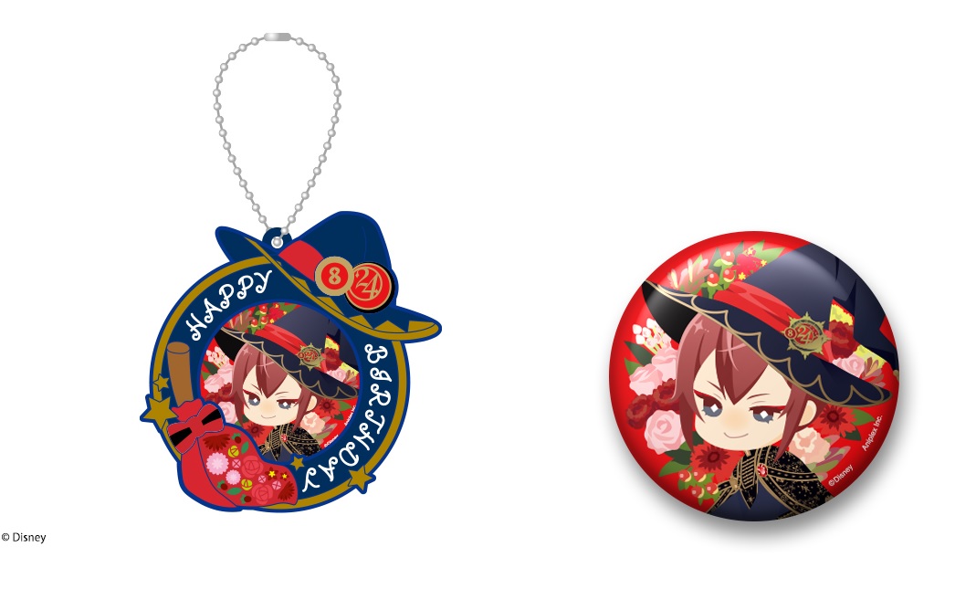 ブルームバースデーカバー付き缶バッジ リドル・ローズハート