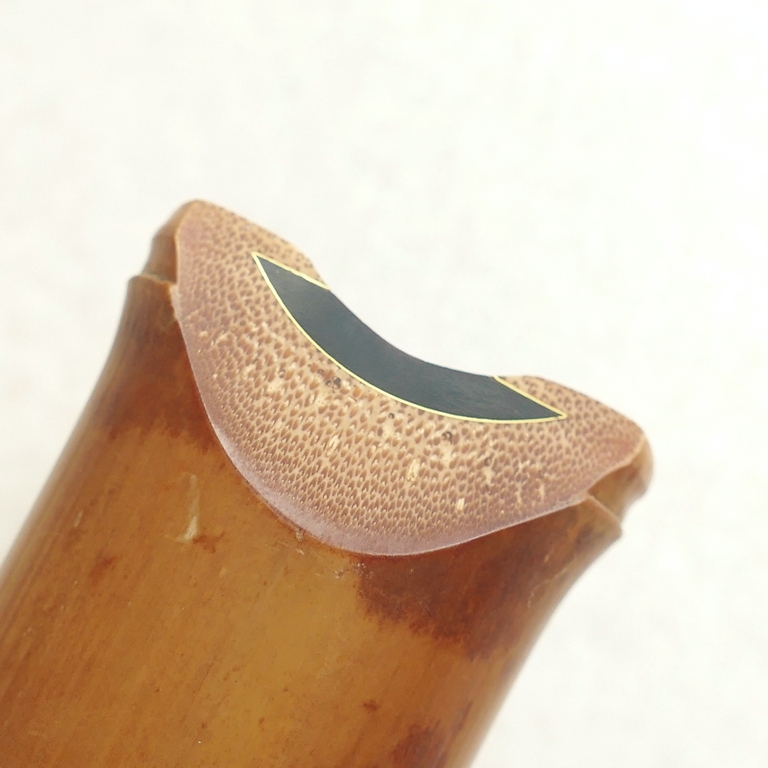 亀屋】-真山銘- 金三線三印1尺8寸都山流最高級尺八(金巻・418g