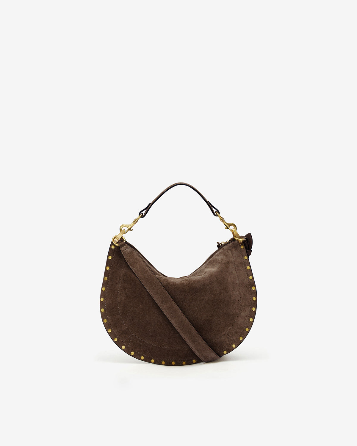OSKAN SOFT ZIPPED BAG Woman taupe | ISABEL MARANT Official online