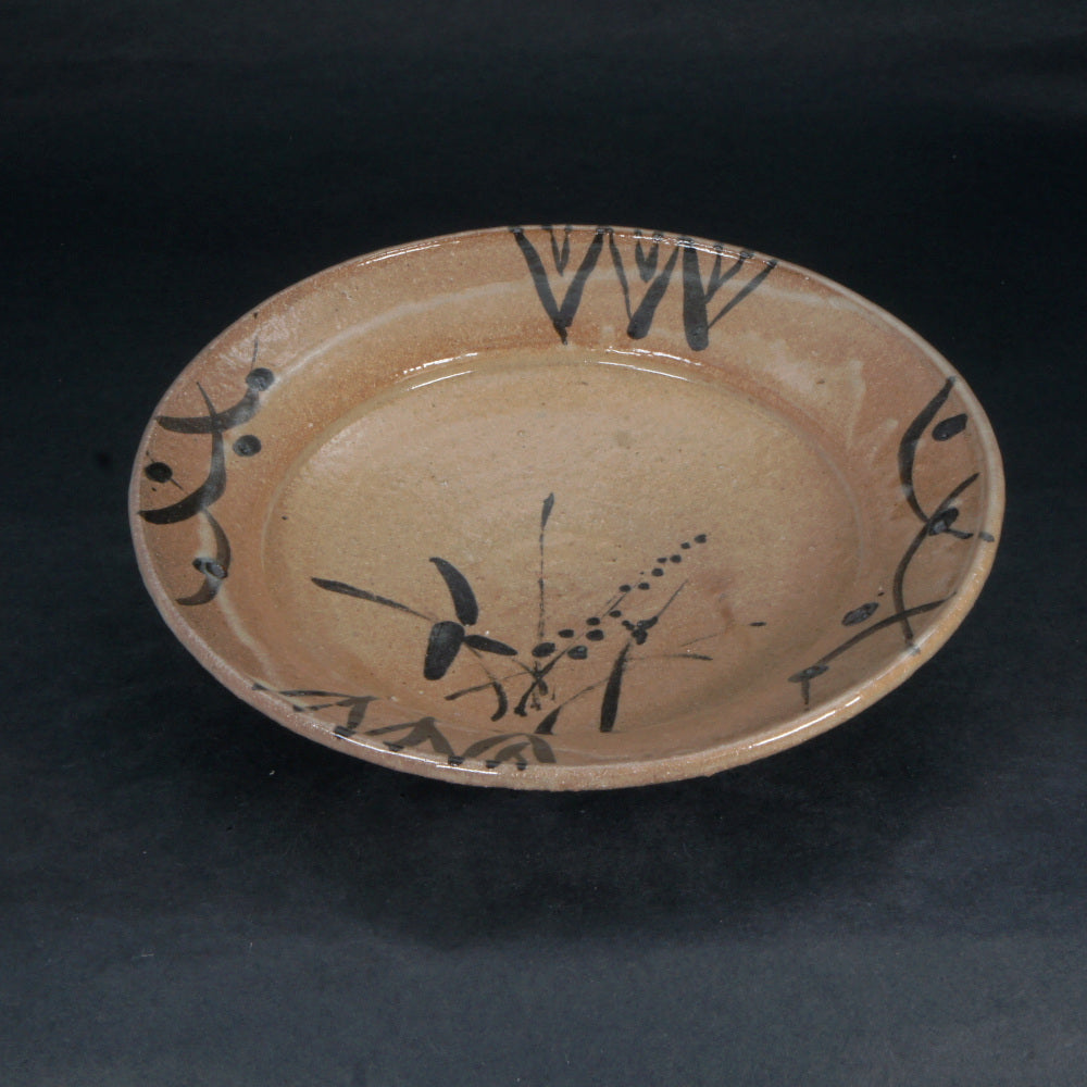 絵唐津七寸皿 T116 水上敬海作