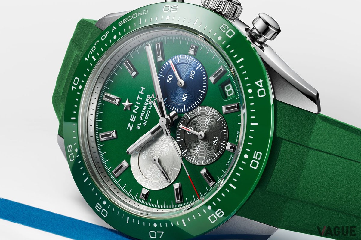 グリーンの輝きに高精度なクロノグラフがカッコいい！ スイスの名門