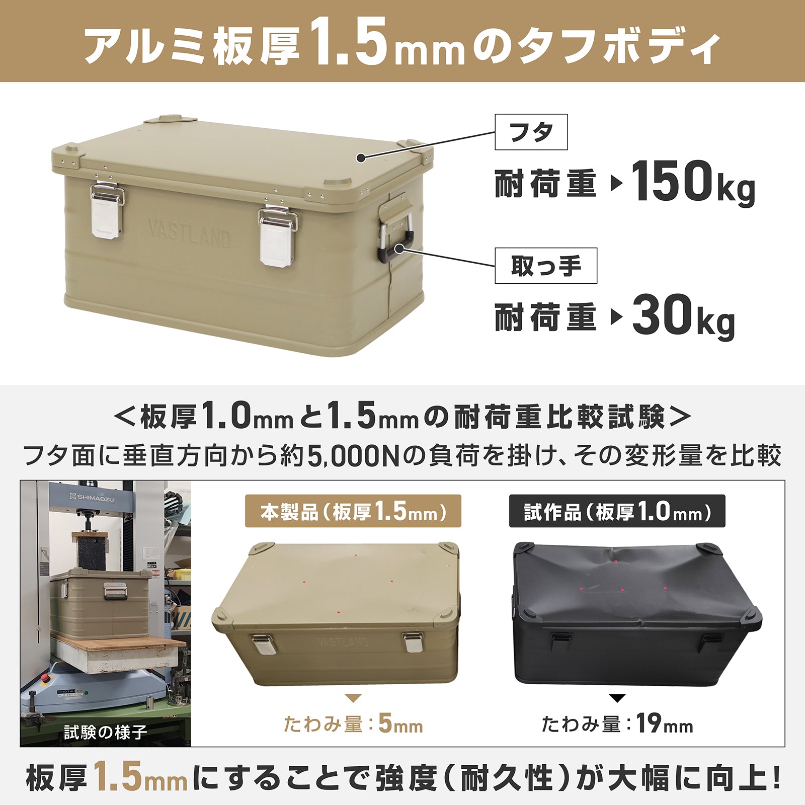 アルミコンテナ | キャンプ用品・コンテナの通販ならVASTLAND