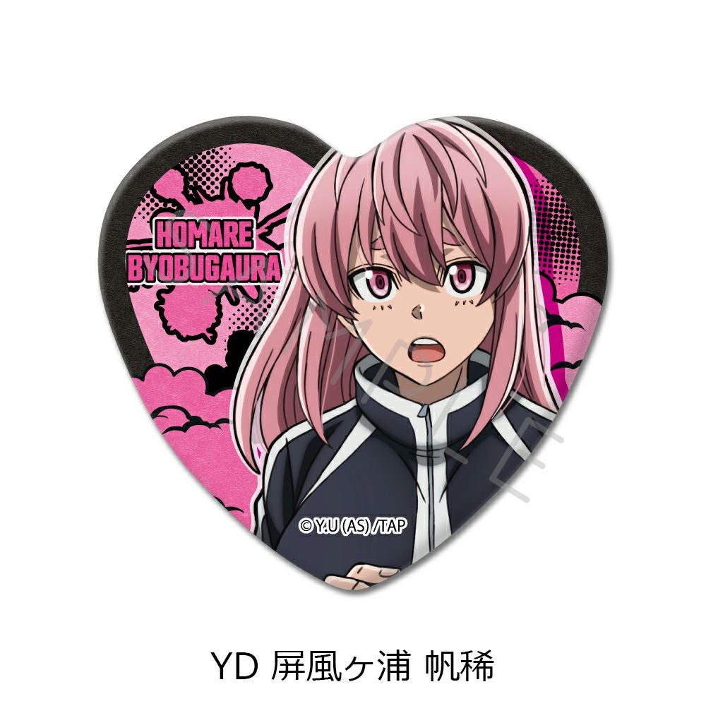 TVアニメ「桃源暗鬼」第1弾 ハート型缶バッジ YD (屏風ヶ浦 帆稀