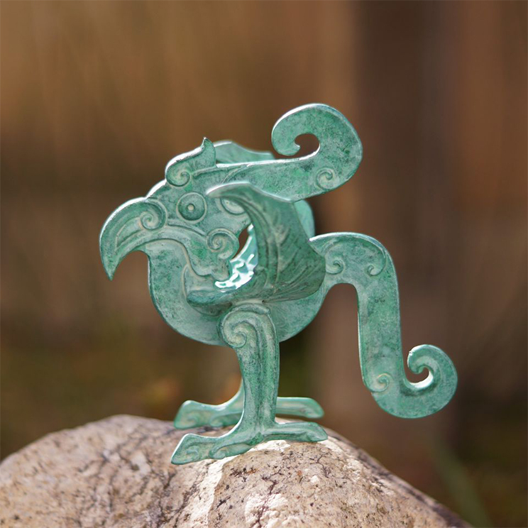 青銅置物「瑞鳥」 | 和銅寛オフィシャルサイト