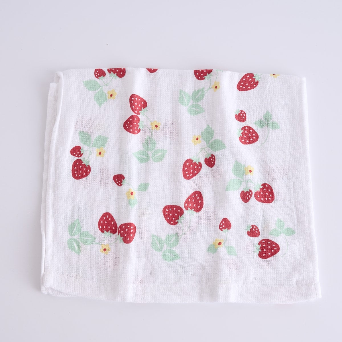 タオル 片面パイル フェイスタオル イチゴ柄 28×70cm 359595