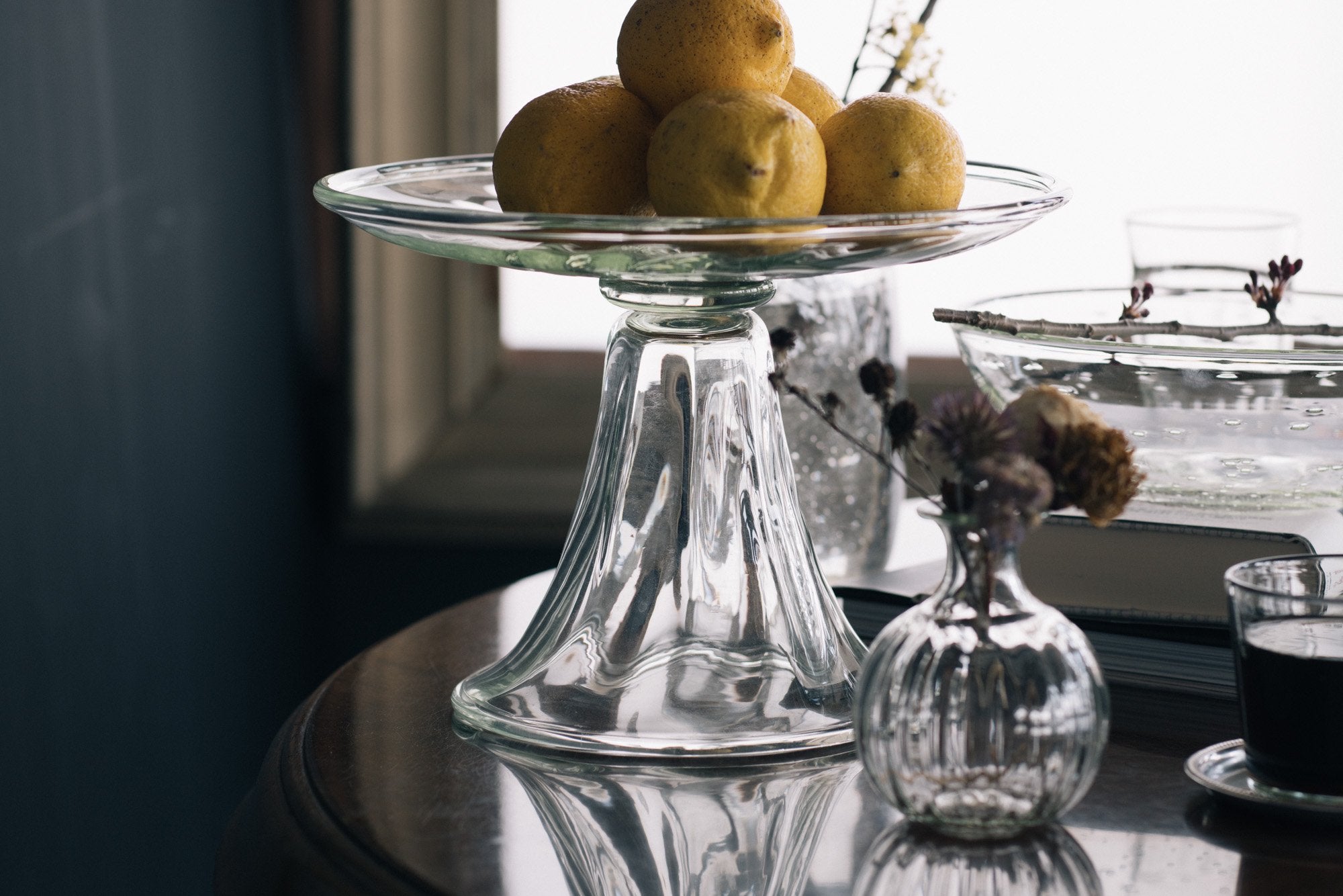 くるみガラス コンポート｜ガラス工房 橙