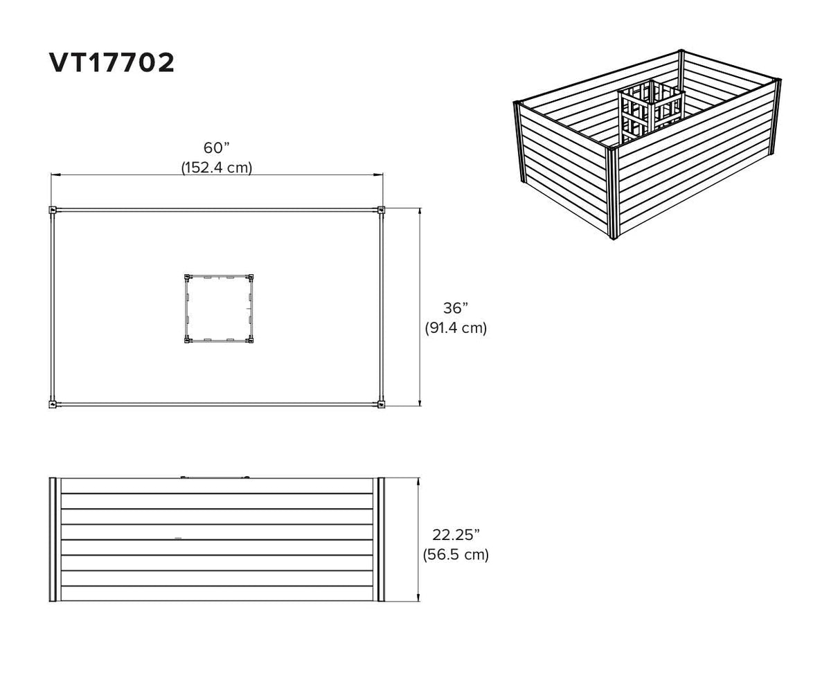 MEZZA 3x5 Keyhole Composting Garden