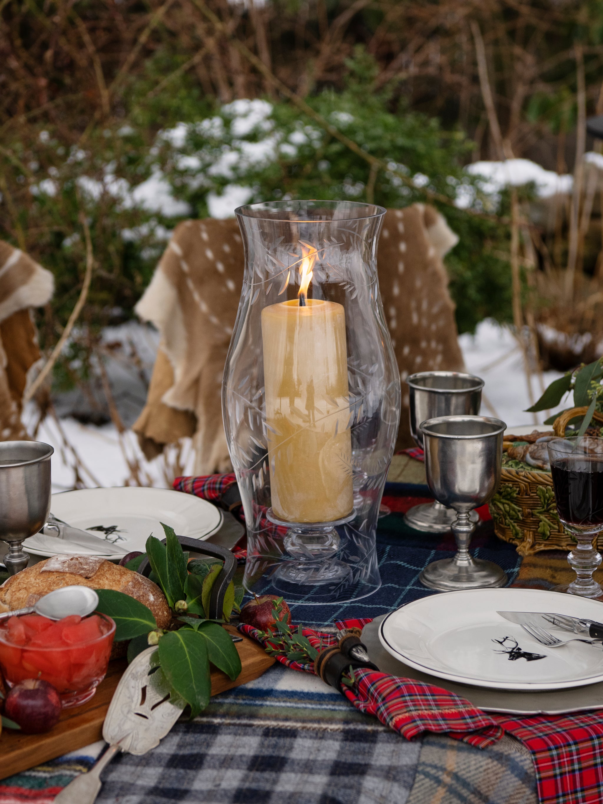 William Yeoward Crystal Jasmine Hurricane | Tea Lights