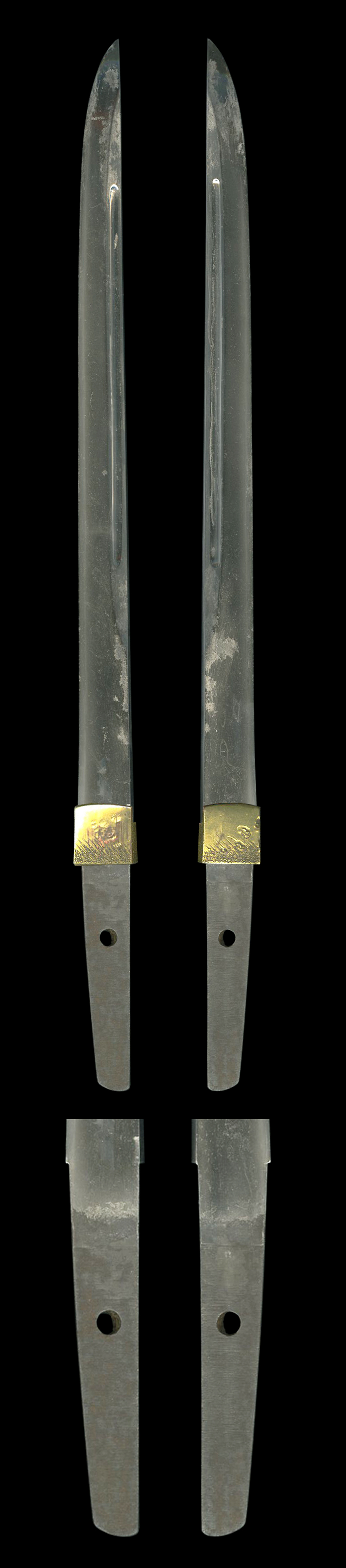 日本刀 刀剣 短刀 菊池 菊池槍 肥後 肥後拵 槍 鎧通し - 美術*刀剣