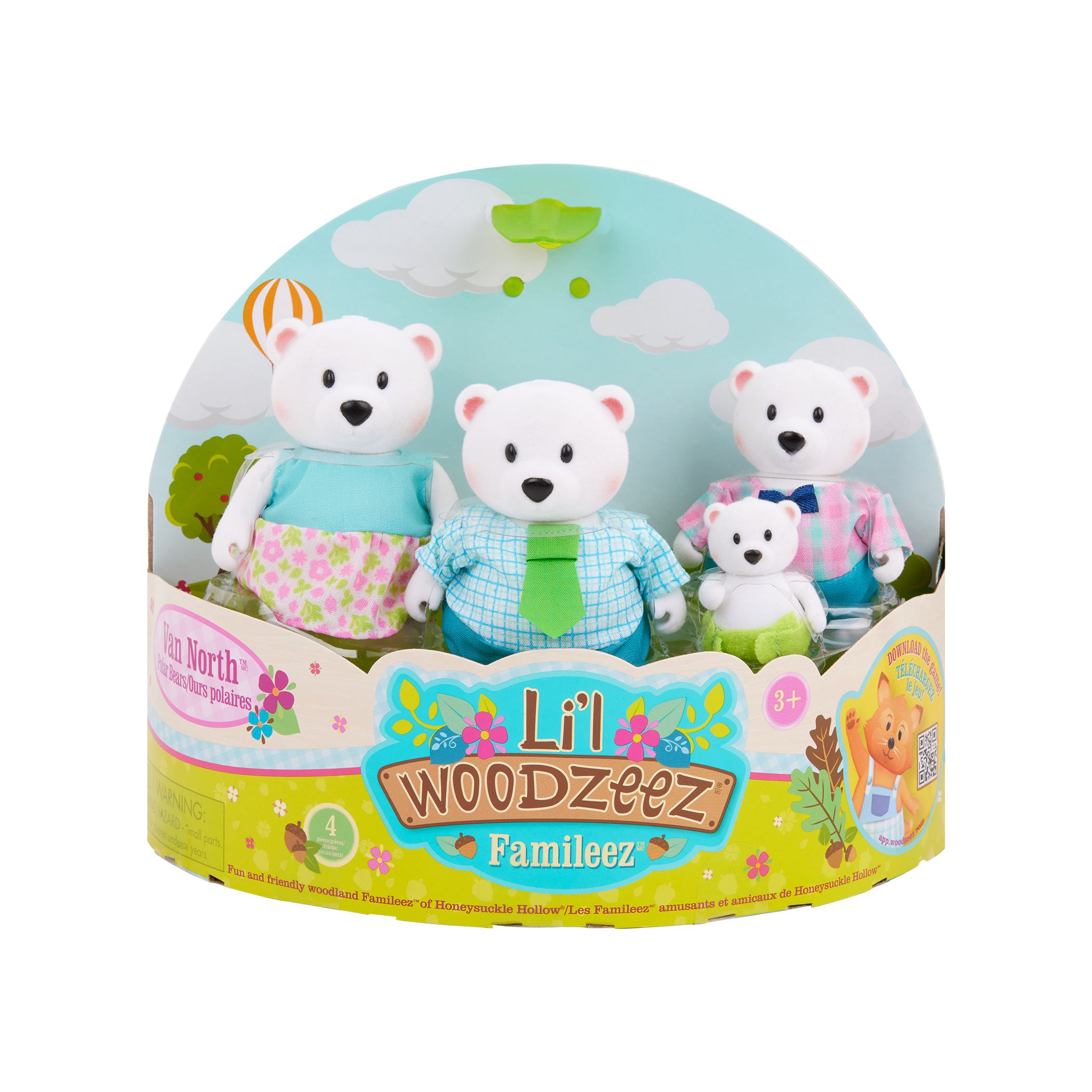Van North Polar Bear Family | Small Animal Figurines | Li'l Woodzeez
