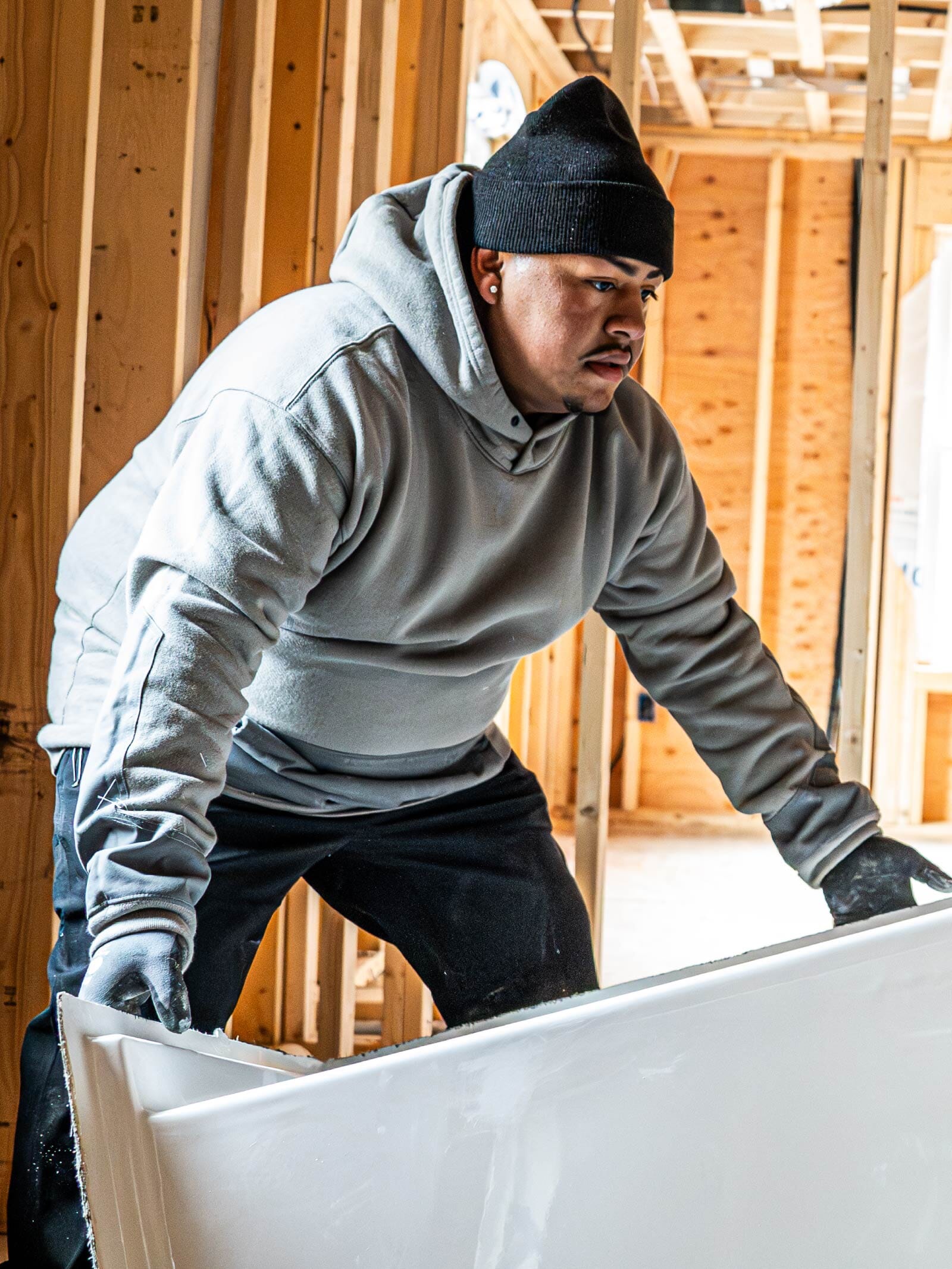 The 1620 Full Tech Work Hoodie | Heavyweight Fleece | Made in the