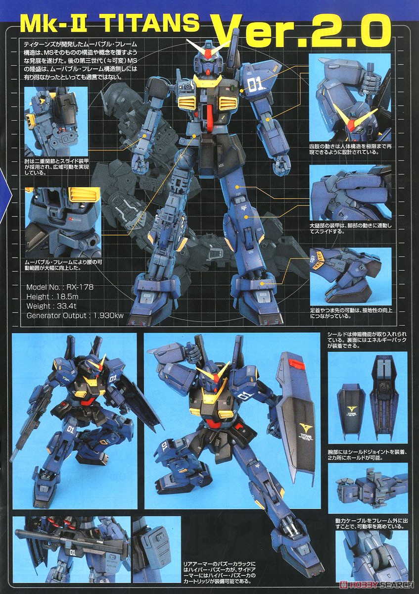 RX-178 ガンダムMk-II Ver.2.0 ティターンズ仕様 (MG) (ガンプラ