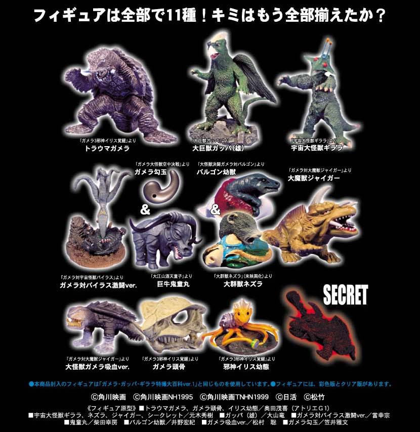 ガメラ・ガッパ・ギララ特撮大百科 Ver.1.1 6個セット(食玩) - ホビー