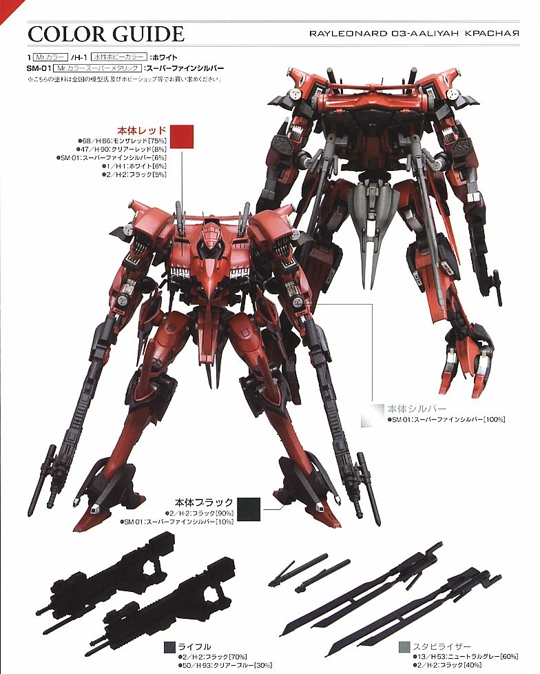 レイレナード 03-AALIYAH クラースナヤ 宮沢流通限定版 (プラモデル