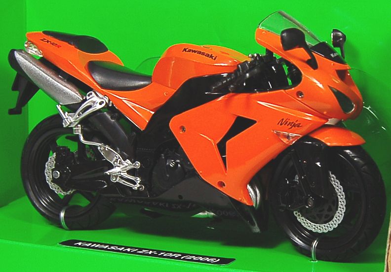 カワサキ ZX-10R ニンジャ 2006 (オレンジ) (ミニカー) - ホビーサーチ