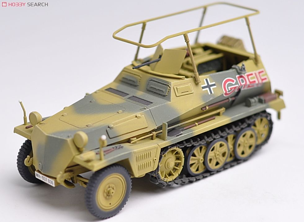 ドイツ無線指揮車 Sd.Kfz.250/3 グライフ (フィギュア1体付き) (完成品