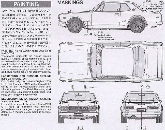 ニッサン スカイライン 2000GT-R ハードトップ (プラモデル) - ホビー