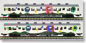 JR キハ40 500形 ディーゼルカー (左沢線) (2両セット) (塗装済み完成